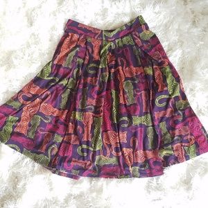 Cat print skirt - Lularoe Madison